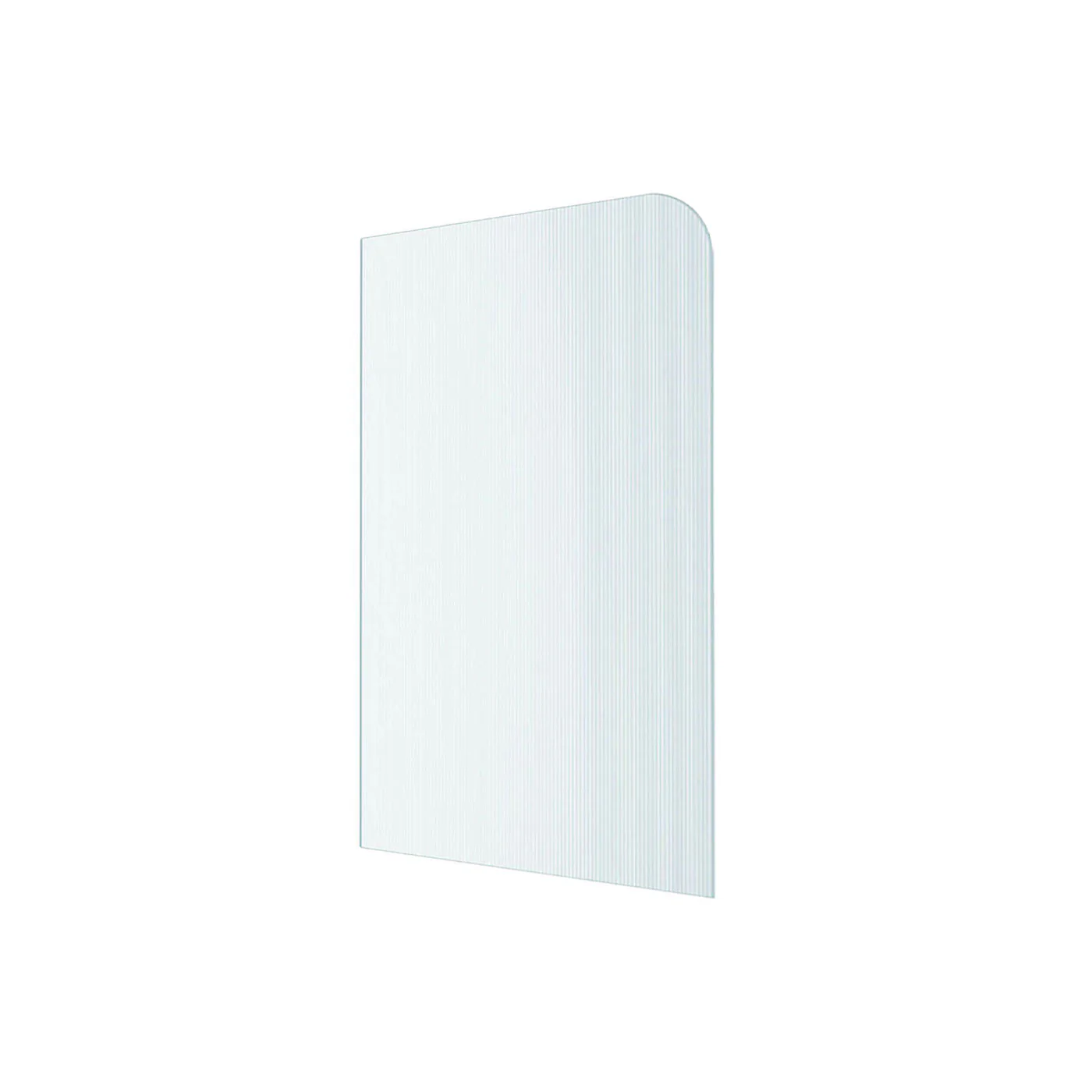 10mm Frameless Curved Fluted Bathtub Screen 900x1600mm