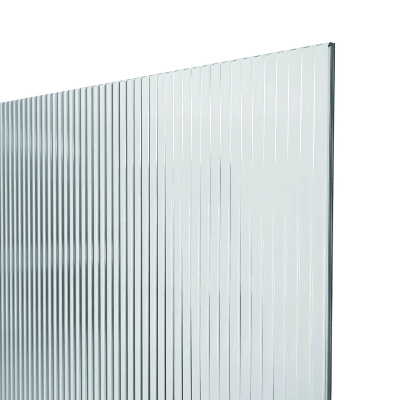 10mm Frameless Curved Fluted Bathtub Screen 900x1600mm - Image 3