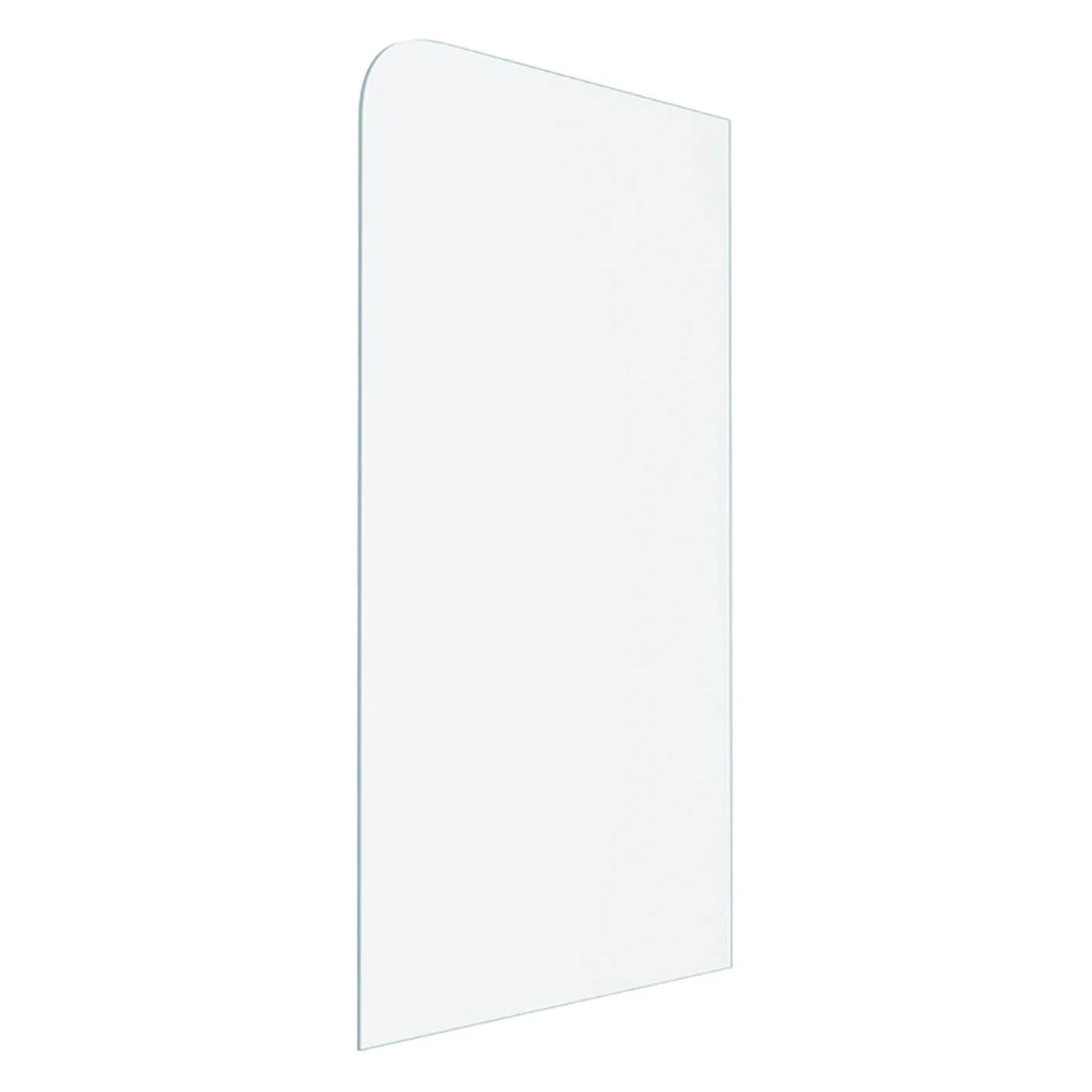 10mm Frameless Curved Radius Corner Shower Screen Fixed Panel