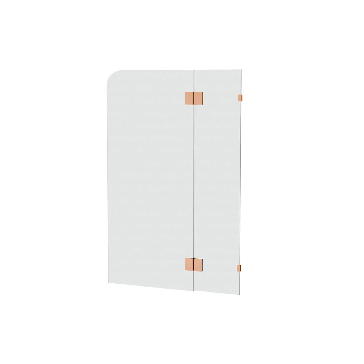 10mm Frameless Curved Fixed & Swing Bathtub Screen 900-1000mm - Image 2