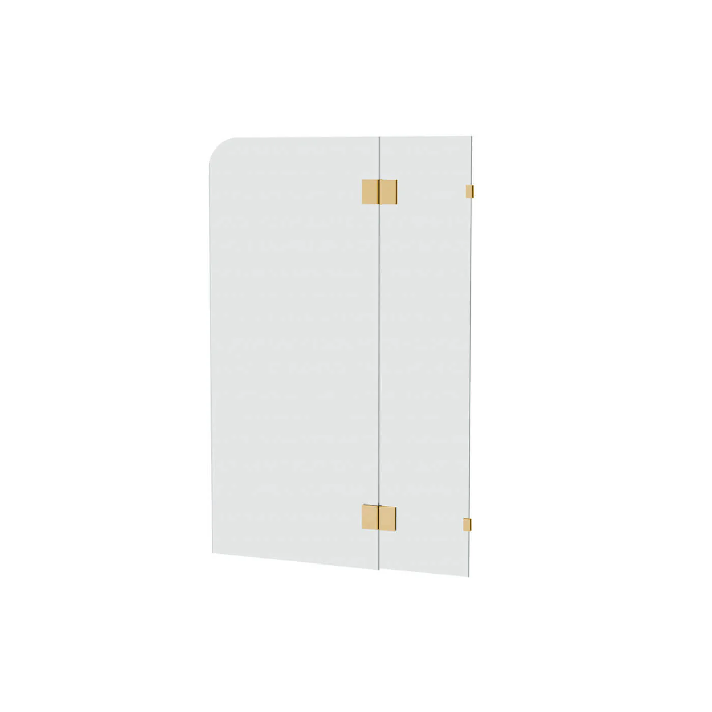 10mm Frameless Curved Fixed & Swing Bathtub Screen 900-1000mm - Image 4