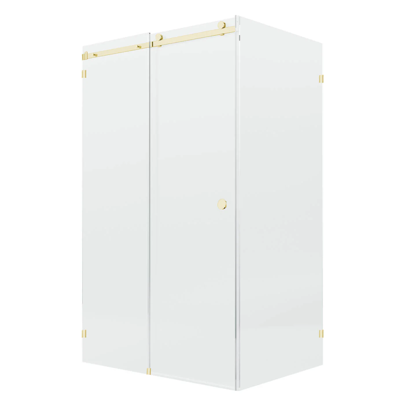 10mm Fully Frameless Sliding Shower Screen Front & 900mm Return