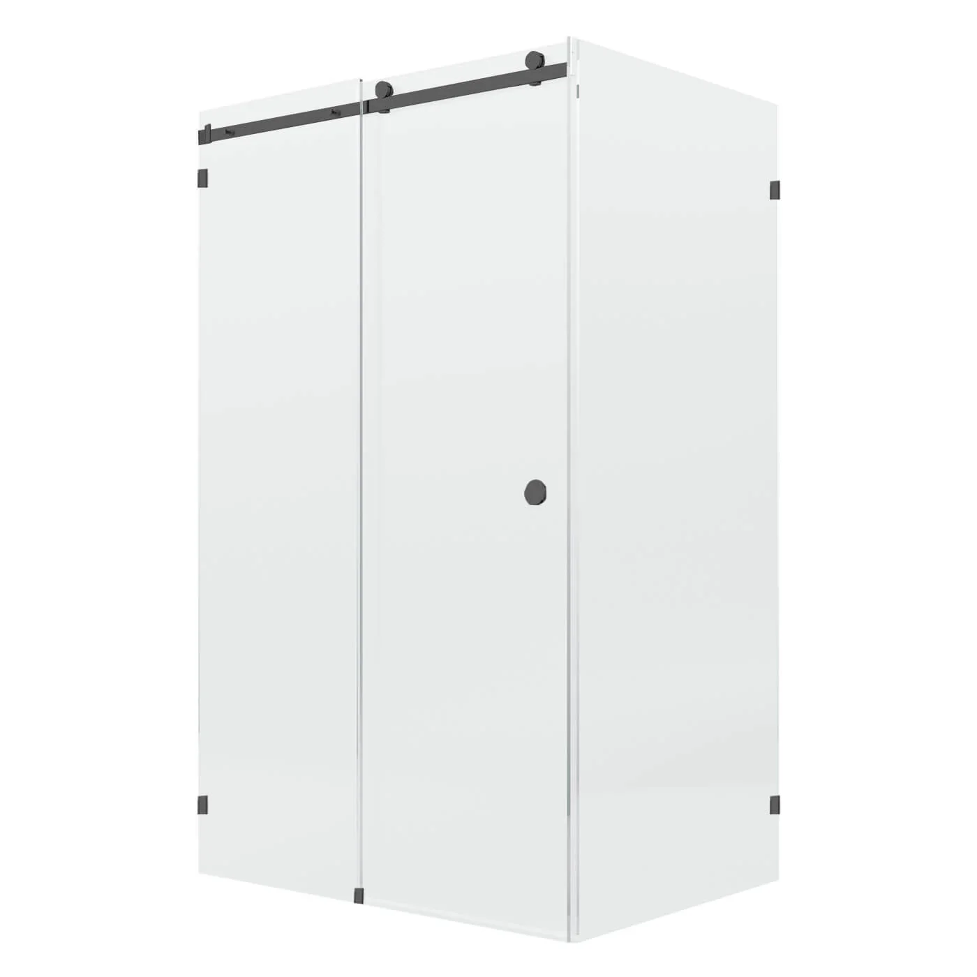 10mm Fully Frameless Sliding Shower Screen Front & 900mm Return - Image 3
