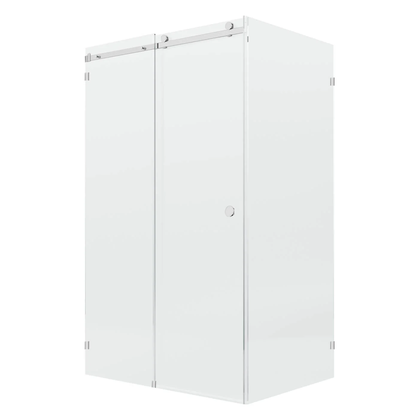 10mm Fully Frameless Sliding Shower Screen Front & 900mm Return - Image 4