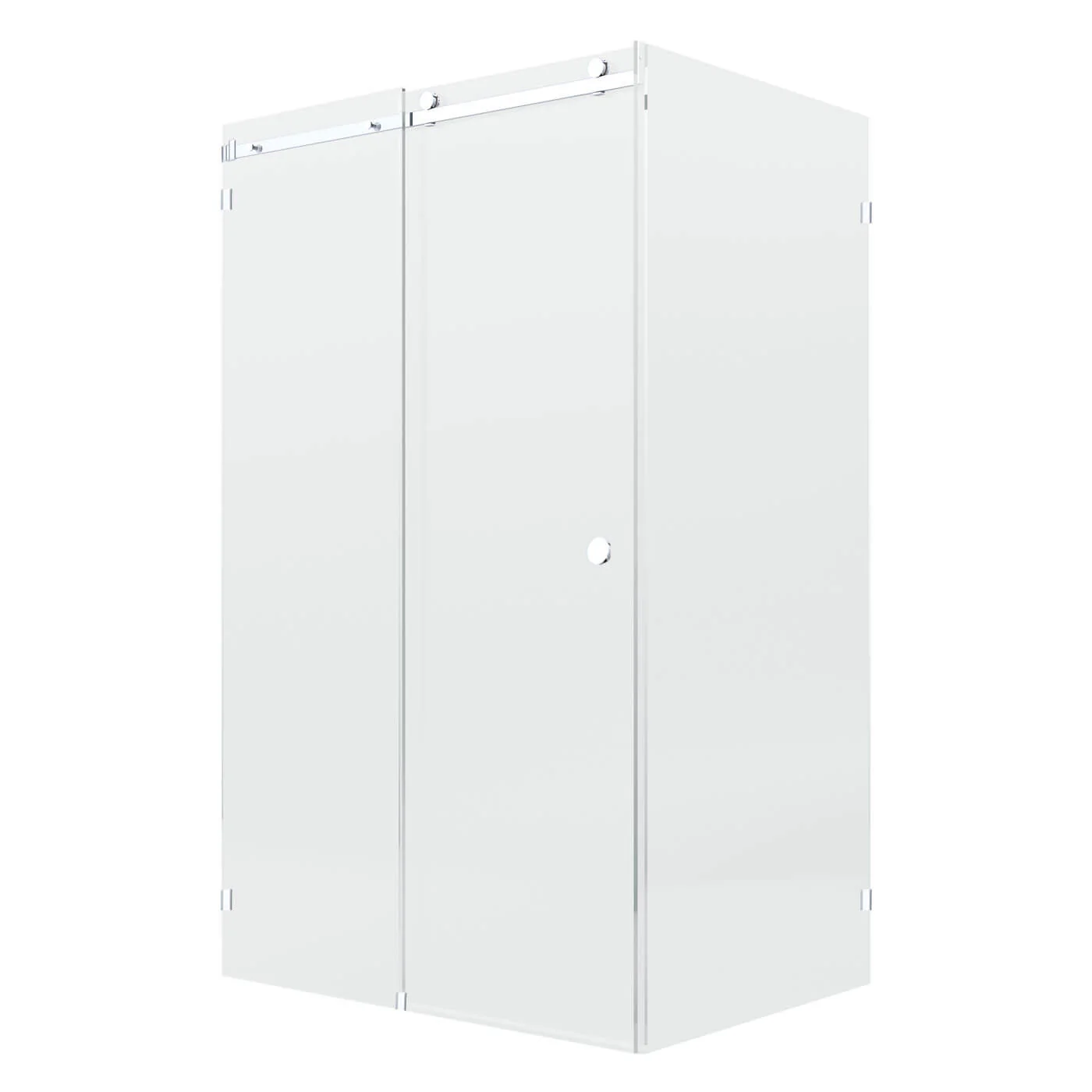 10mm Fully Frameless Sliding Shower Screen Front & 900mm Return - Image 5