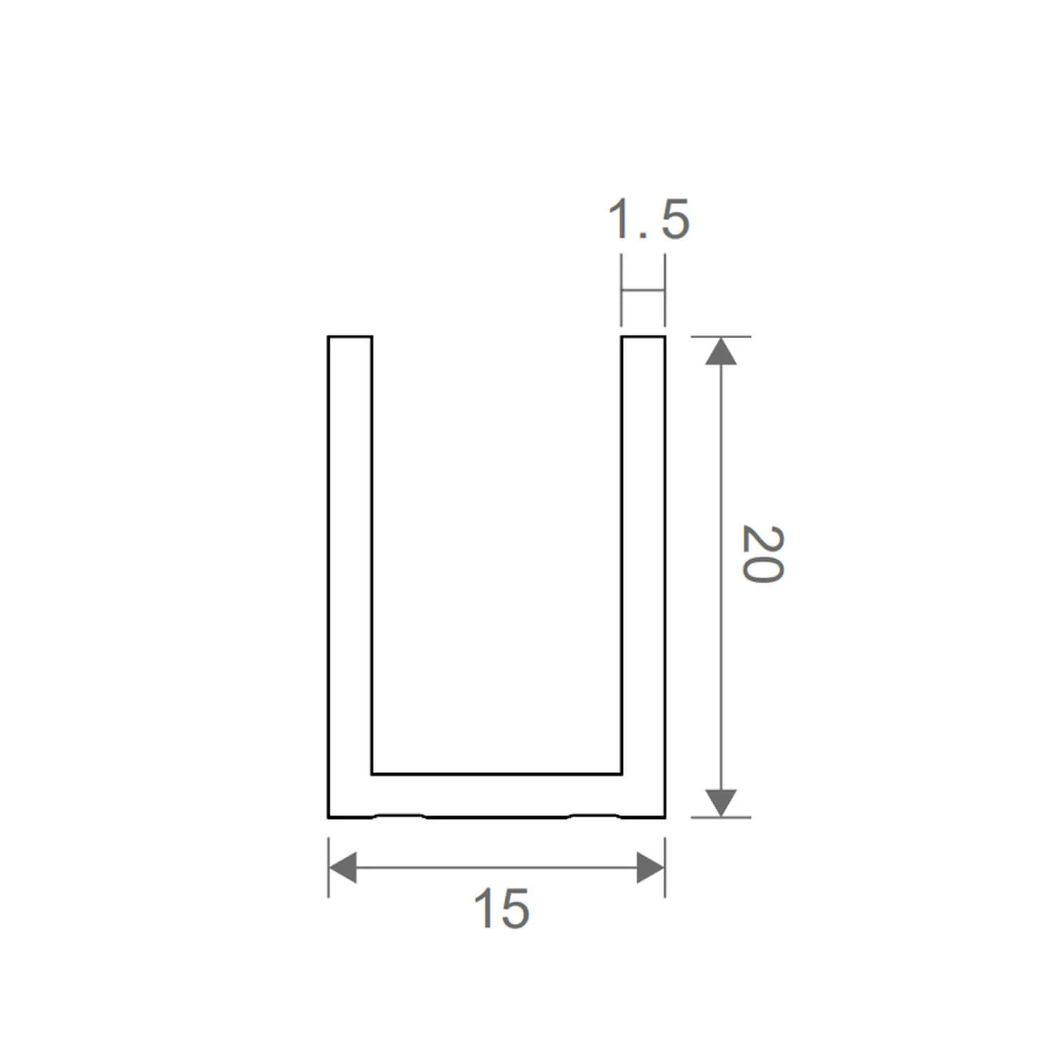 10mm Shower Screen Glass 20mm U Channel 2100mm - Image 9