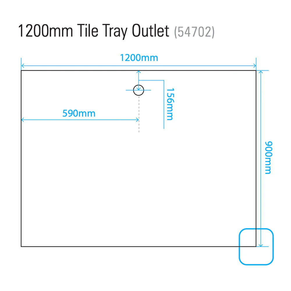 Akril Torbex Tile Over Shower Tray Grate/Outlet 900-1200mm - Image 7