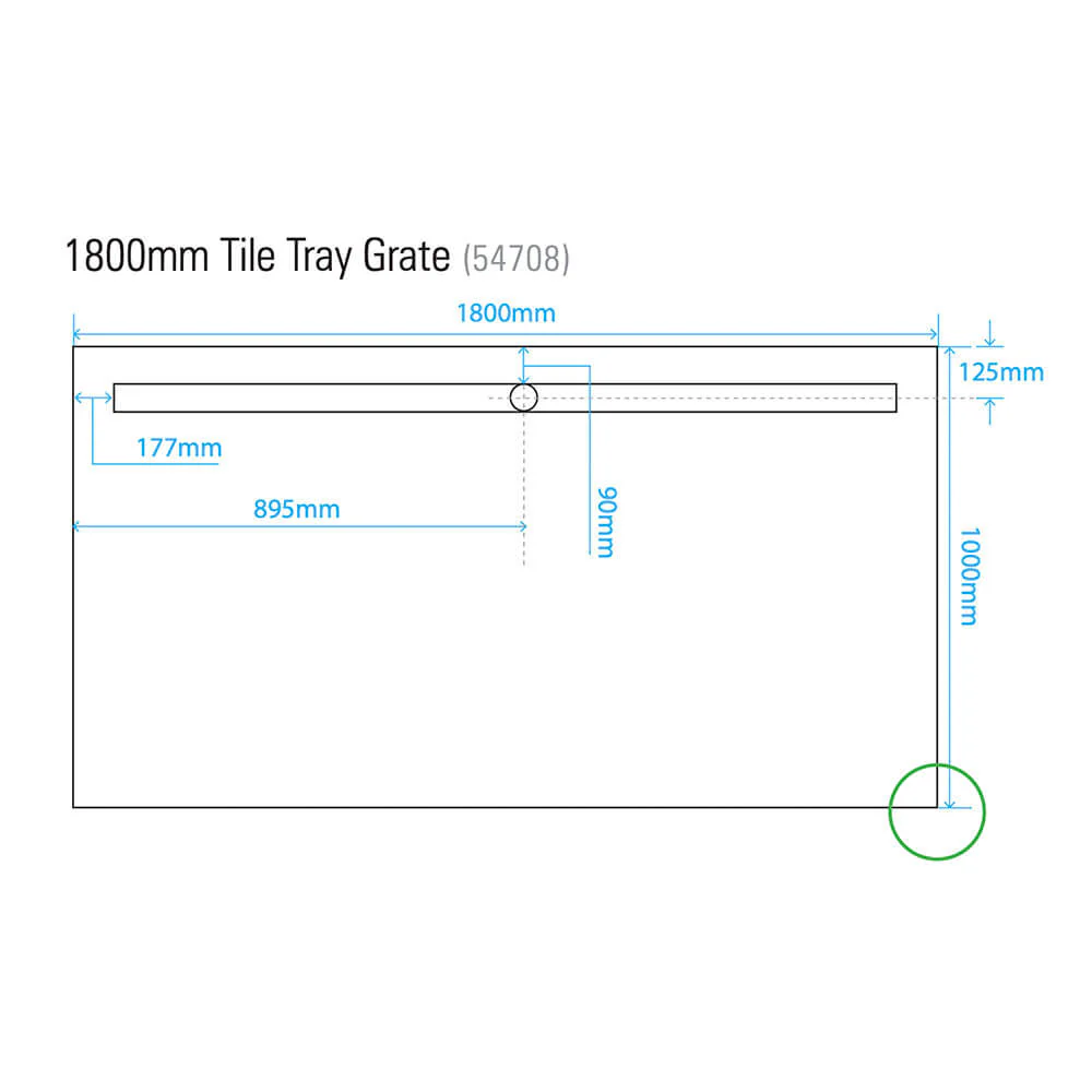 Akril Torbex Tile Over Shower Tray 1800-2100mm - Image 4