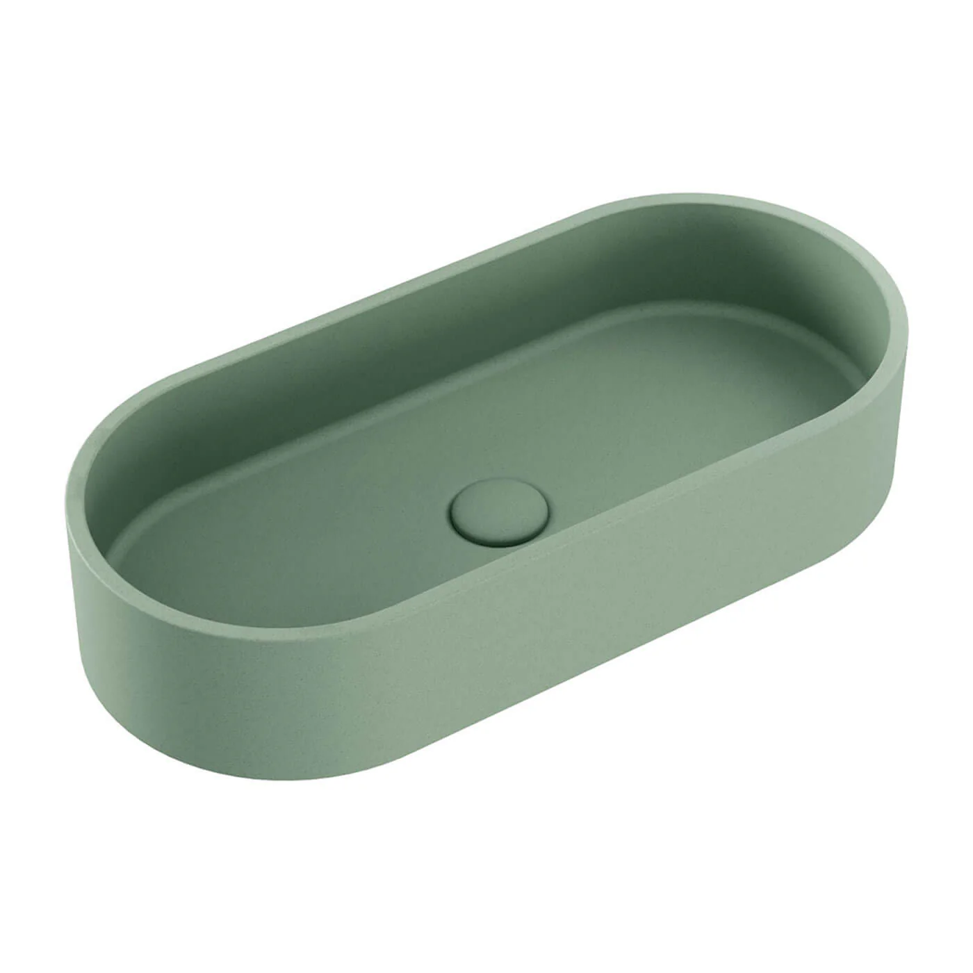 Jada Pill Concrete Above Counter Basin 600x280mm - Image 2