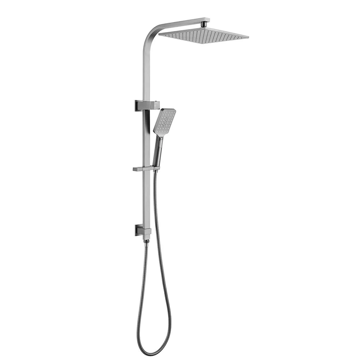 Alice Square Twin Overhead Rain Shower Rail Set - Image 3