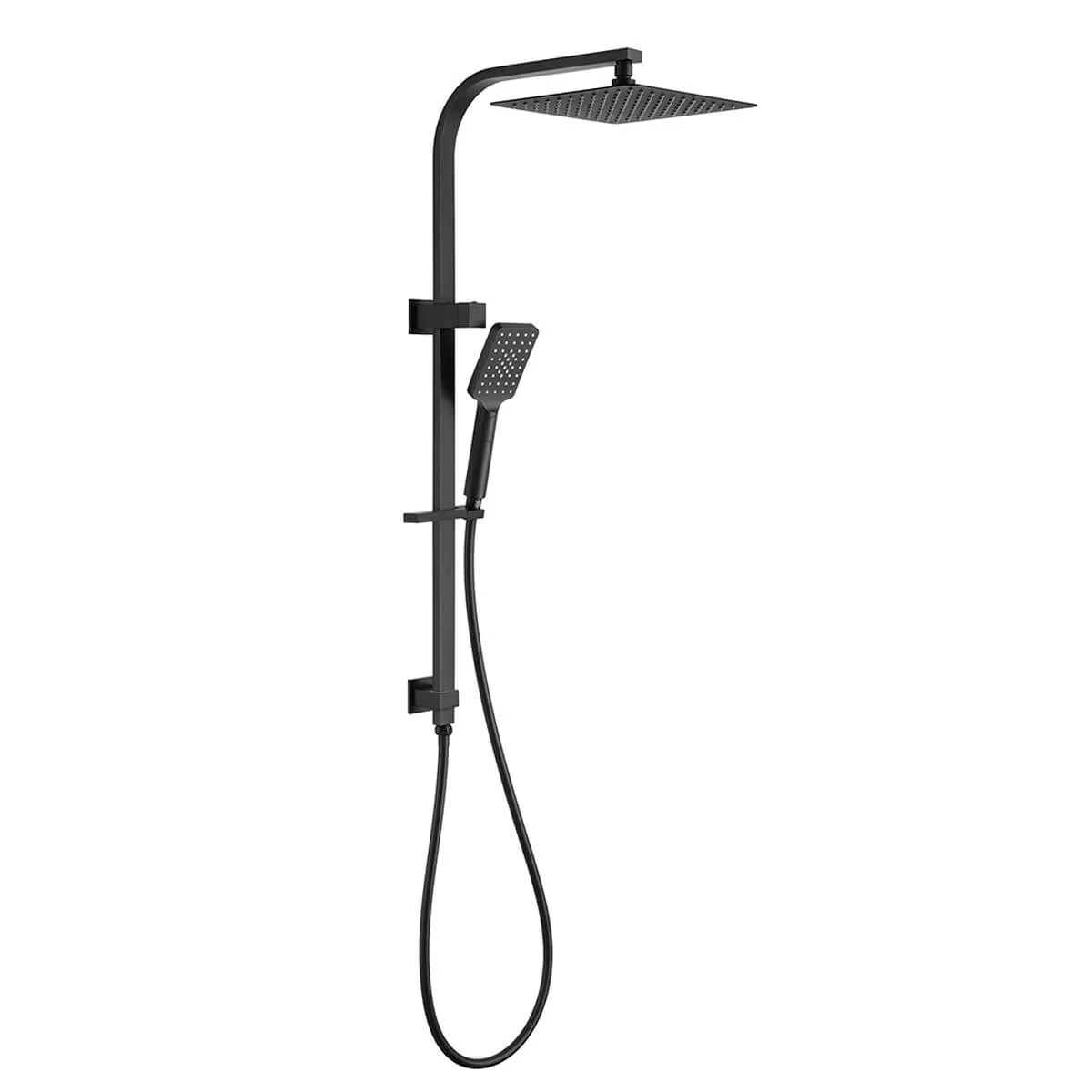 Alice Square Twin Overhead Rain Shower Rail Set - Image 5