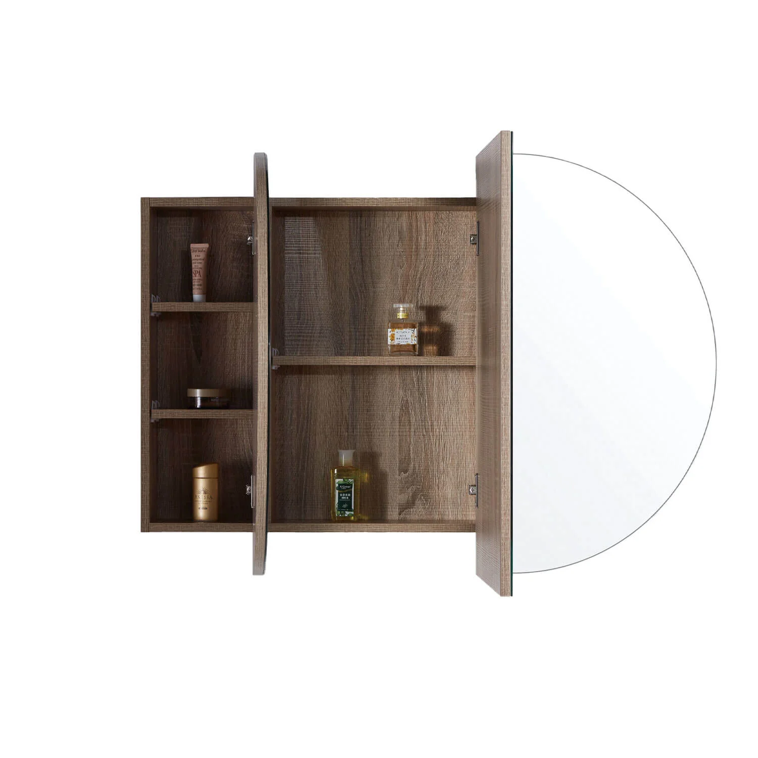 Amber Oval Mirror Cabinet - Image 2