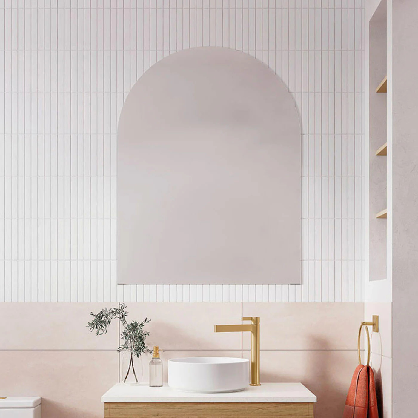 Arch Frameless Copper-Free Mirror - Image 4