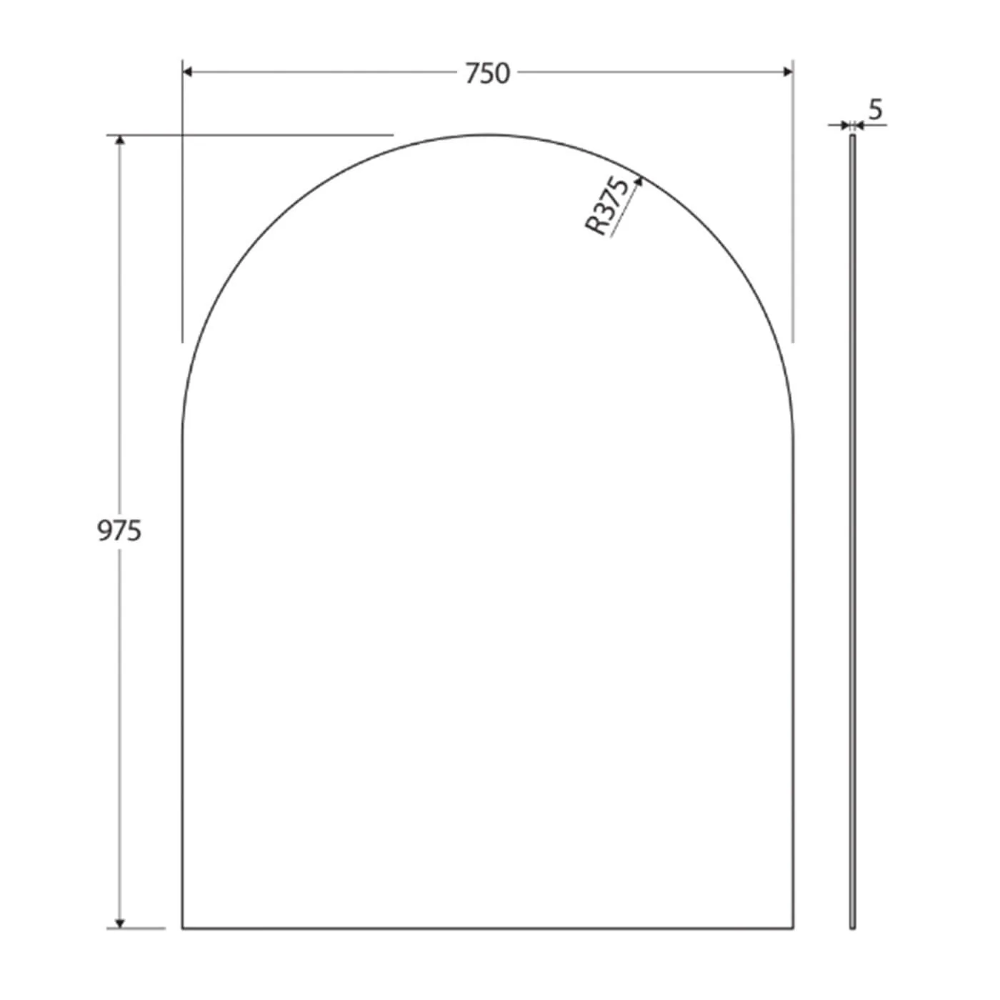 Arch Frameless Copper-Free Mirror - Image 7