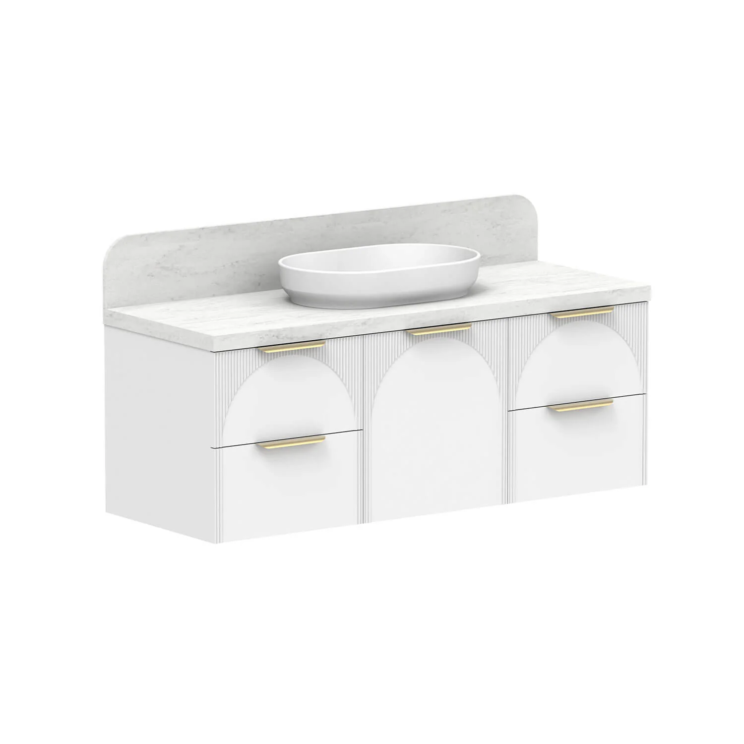 Archie V-Groove Wall Hung Vanity - Image 3