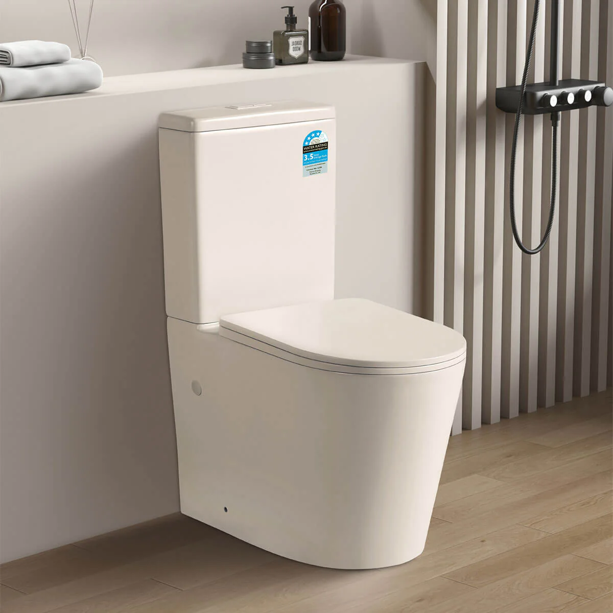 Art S22R Rimless Back to Wall Toilet Suite - Image 3