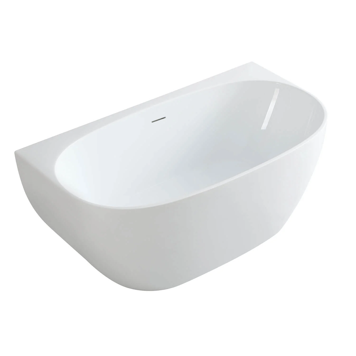 Atlantic Curved Back to Wall Bathtub - Image 4