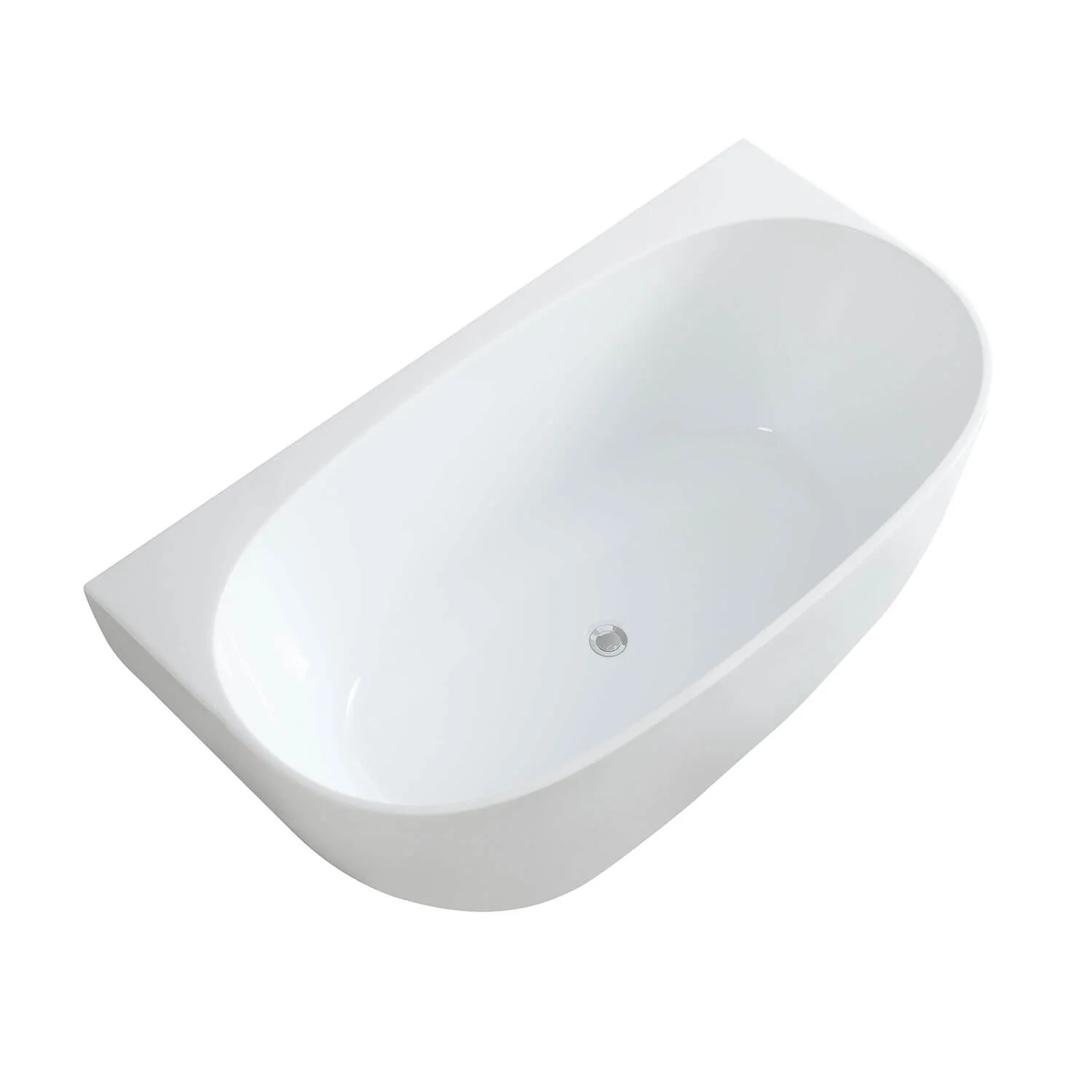 Atlantic Curved Back to Wall Bathtub - Image 5