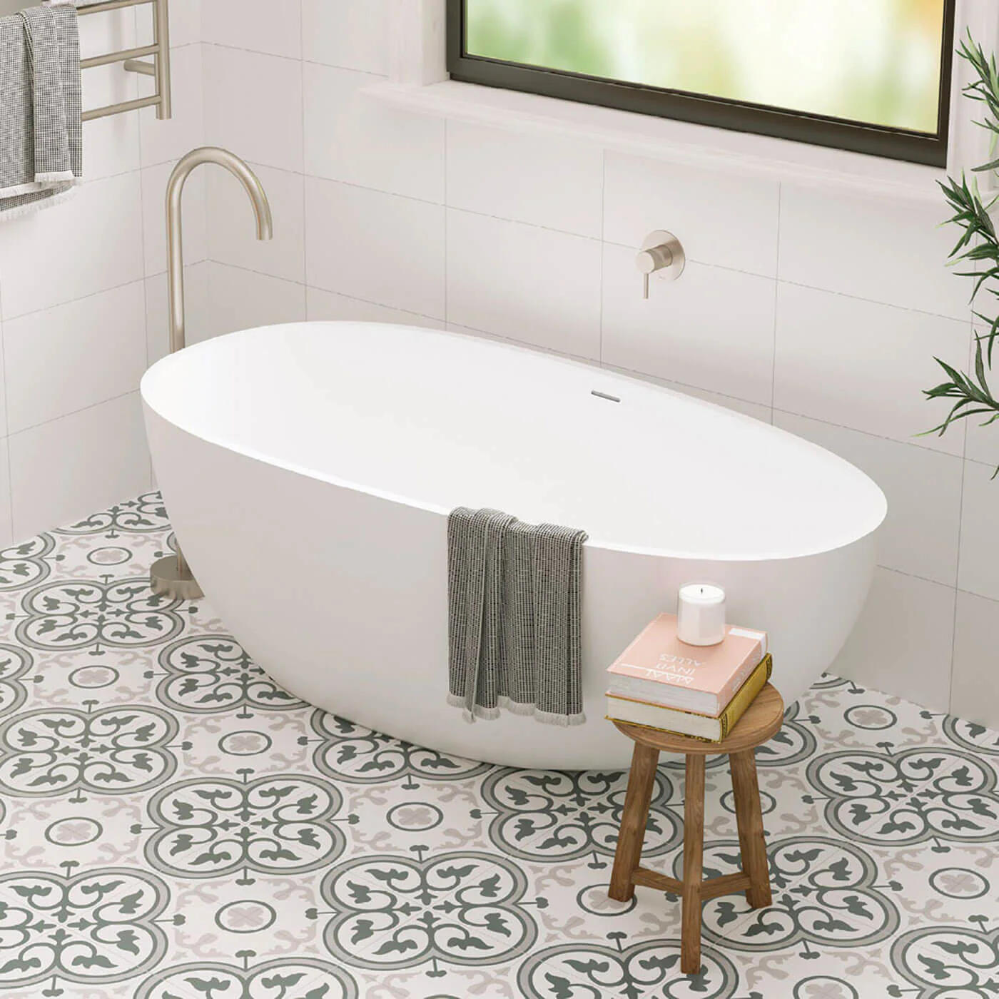 Bahama Freestanding Cast Stone Bathtub - Image 2