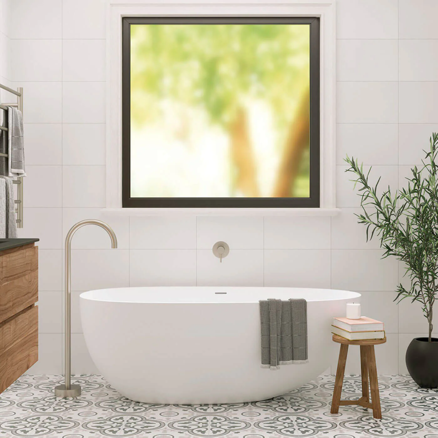 Bahama Freestanding Cast Stone Bathtub - Image 3