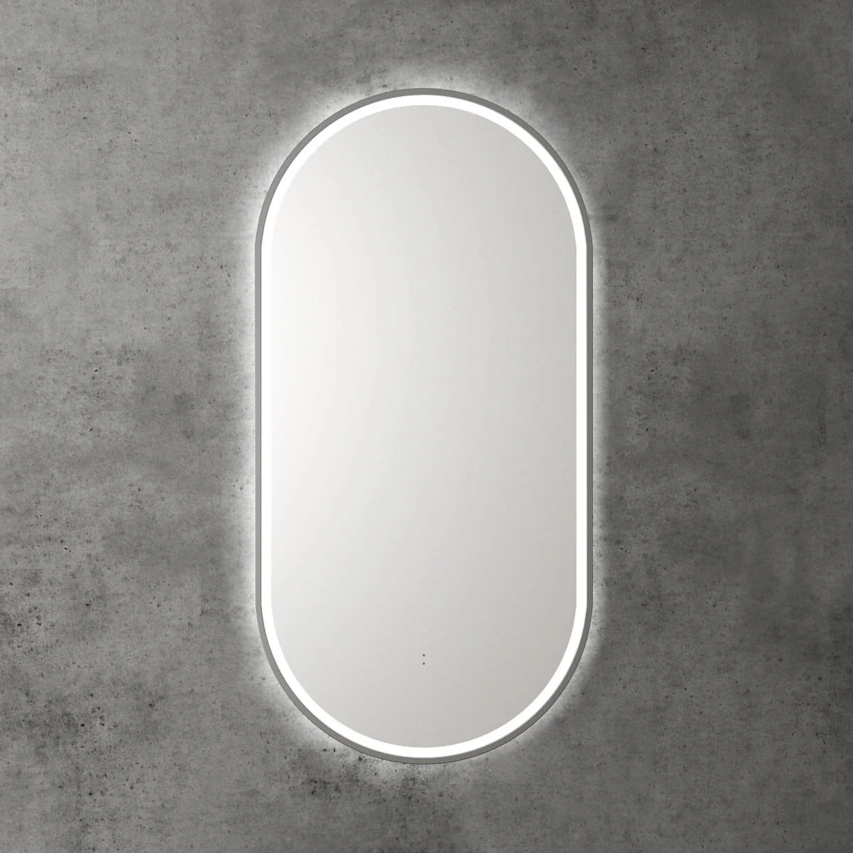 Beau Oval Framed Backlit LED Mirror 450x900mm - Image 5