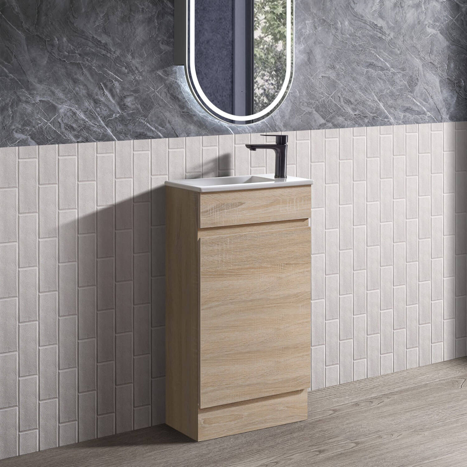 Blair Floor Mounted Compact Vanity 460mm - Image 2