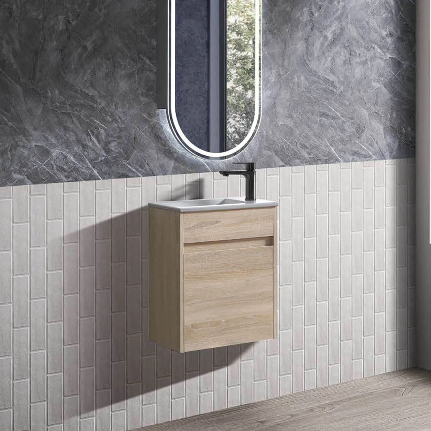 Blair Wall Hung Compact Vanity 460mm - Image 2