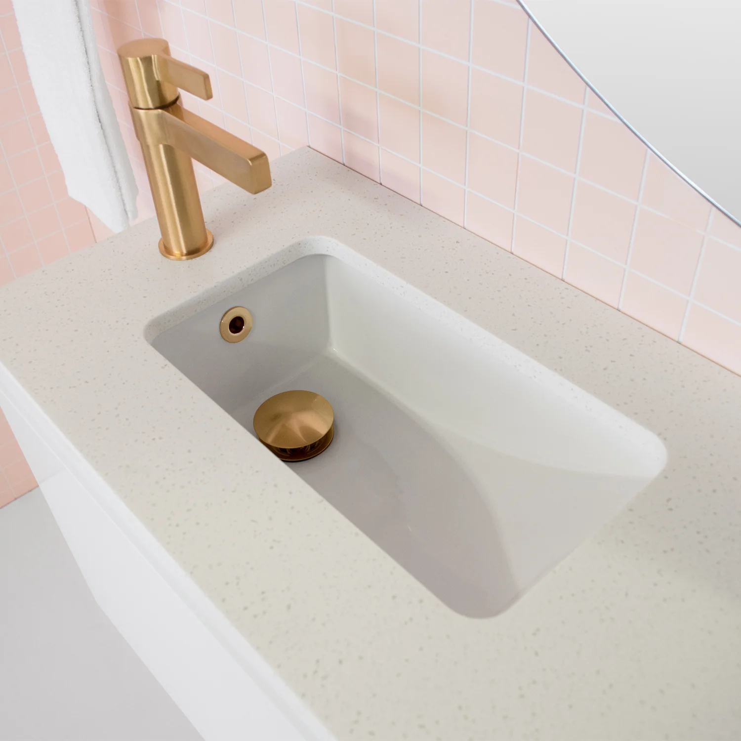 Bo Mini Undermount Ceramic Basin 430x265mm - Image 2