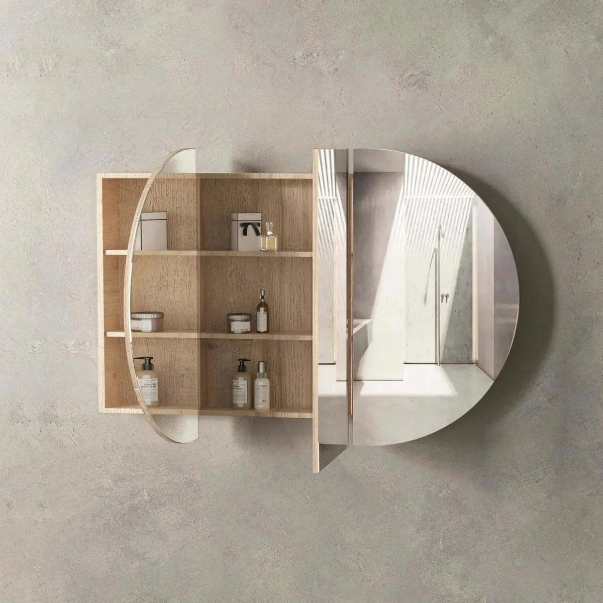 Bondi Curved Mirror Shaving Cabinet - Image 6