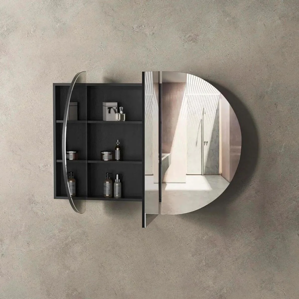 Bondi Curved Mirror Shaving Cabinet - Image 7