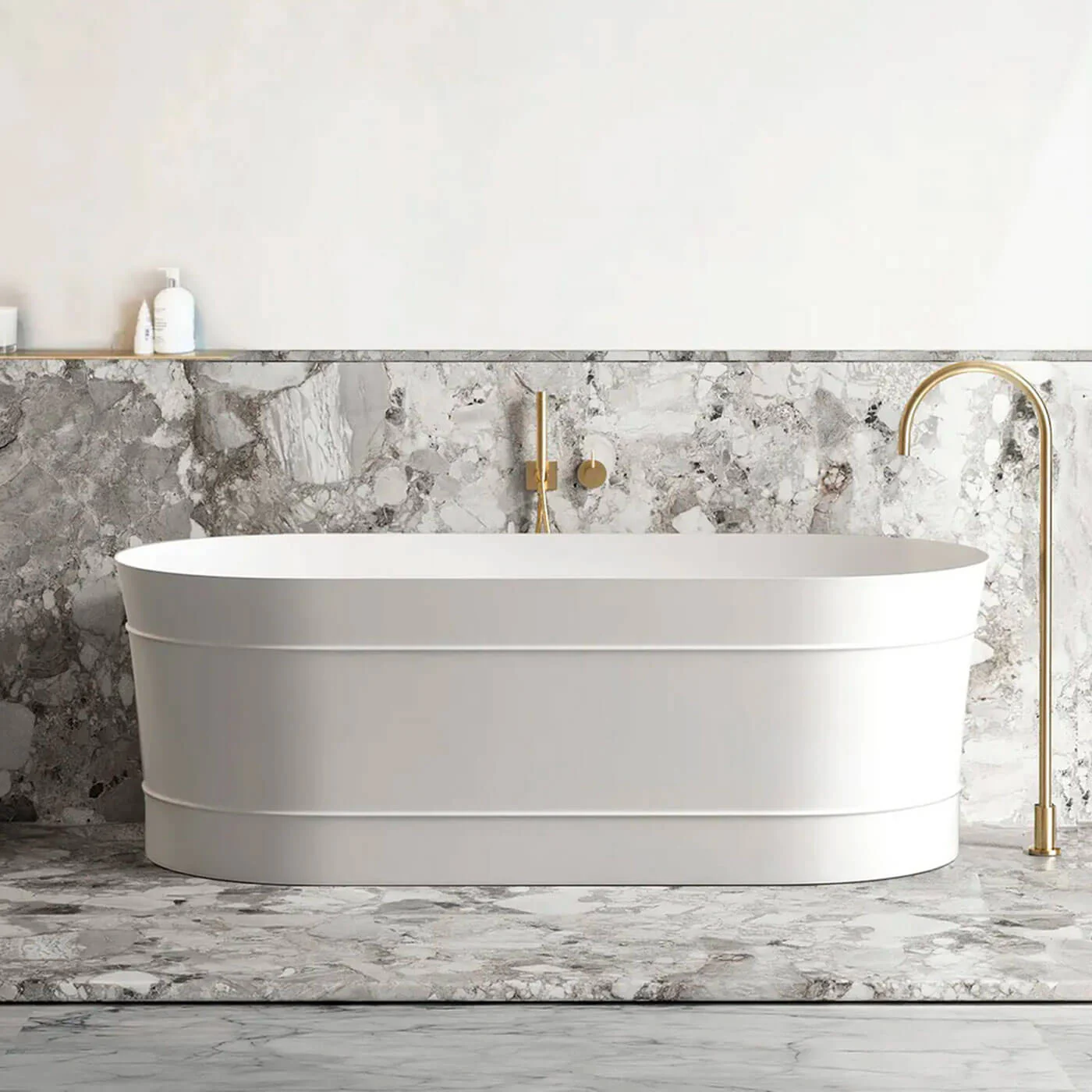 Bondi Hamptons Freestanding Oval Bathtub