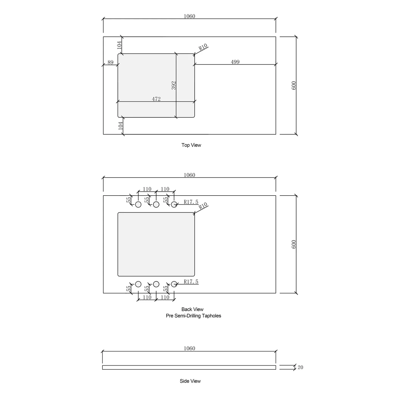 Bondi Fluted Laundry Cabinet Kit 1715mm - Image 10