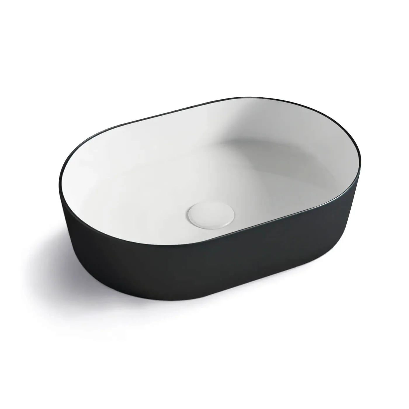 Quay Oval Pill Ceramic Basin 500x340x120mm - Image 5