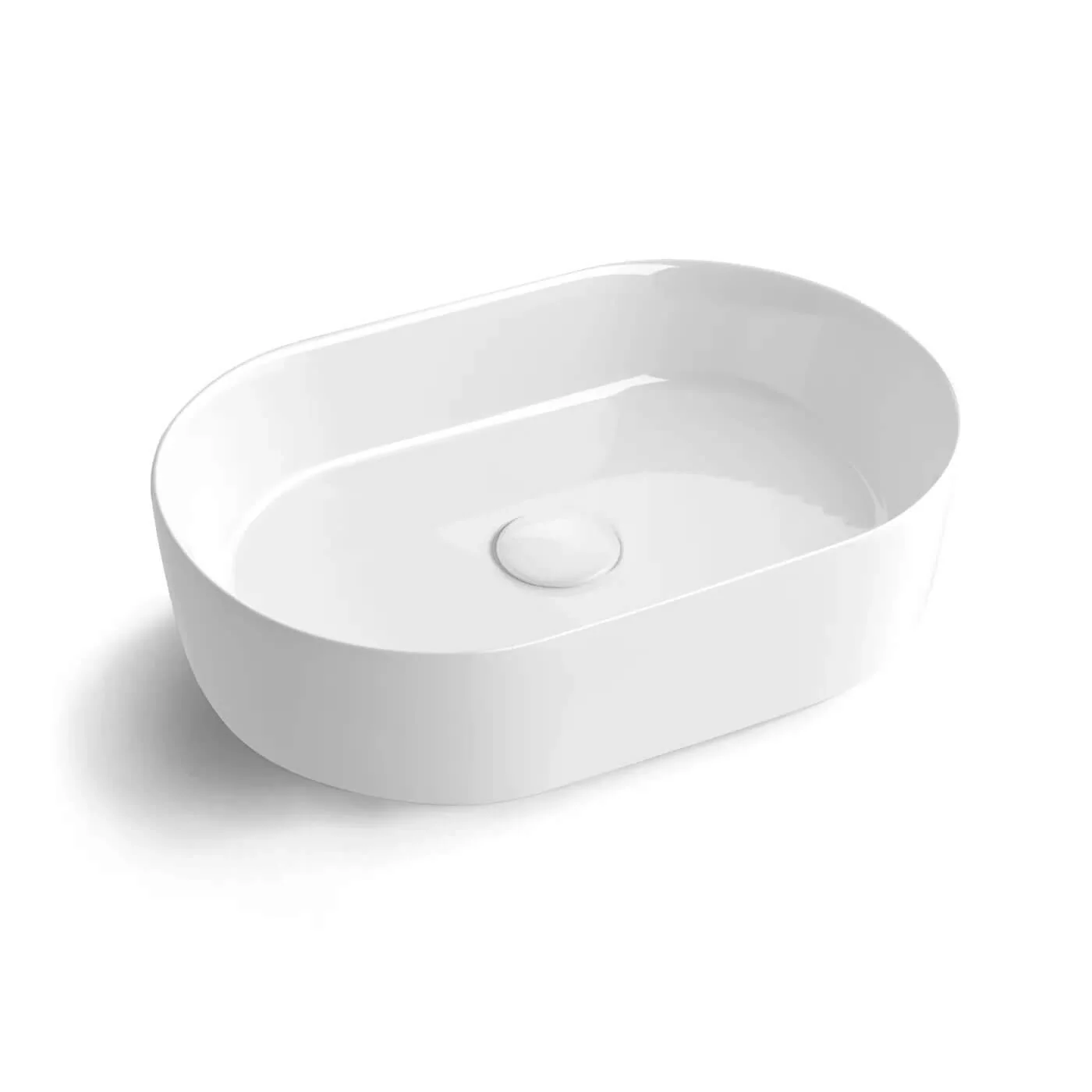 Quay Oval Pill Ceramic Basin 500x340x120mm - Image 6