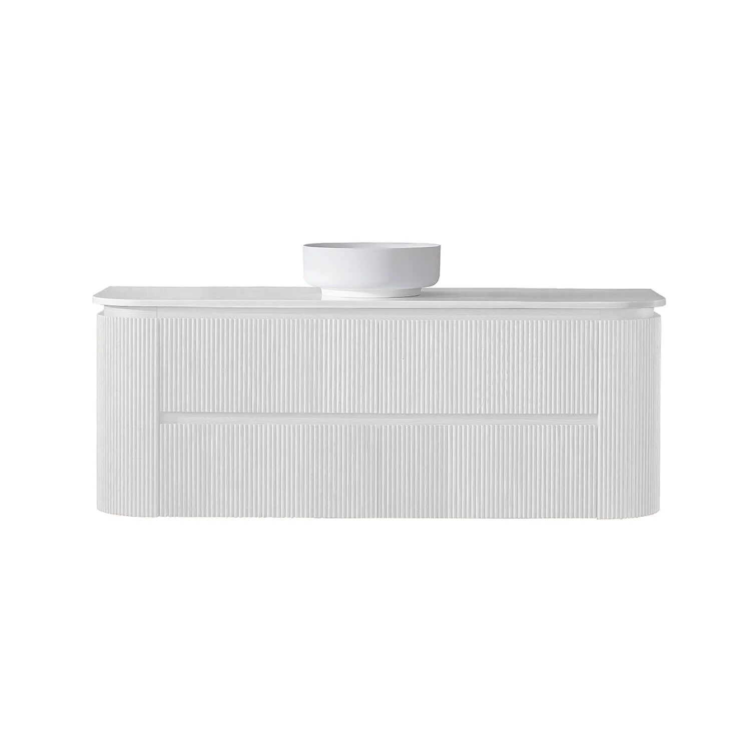 Bristol Curved Fluted Wall Hung Vanity - Image 6