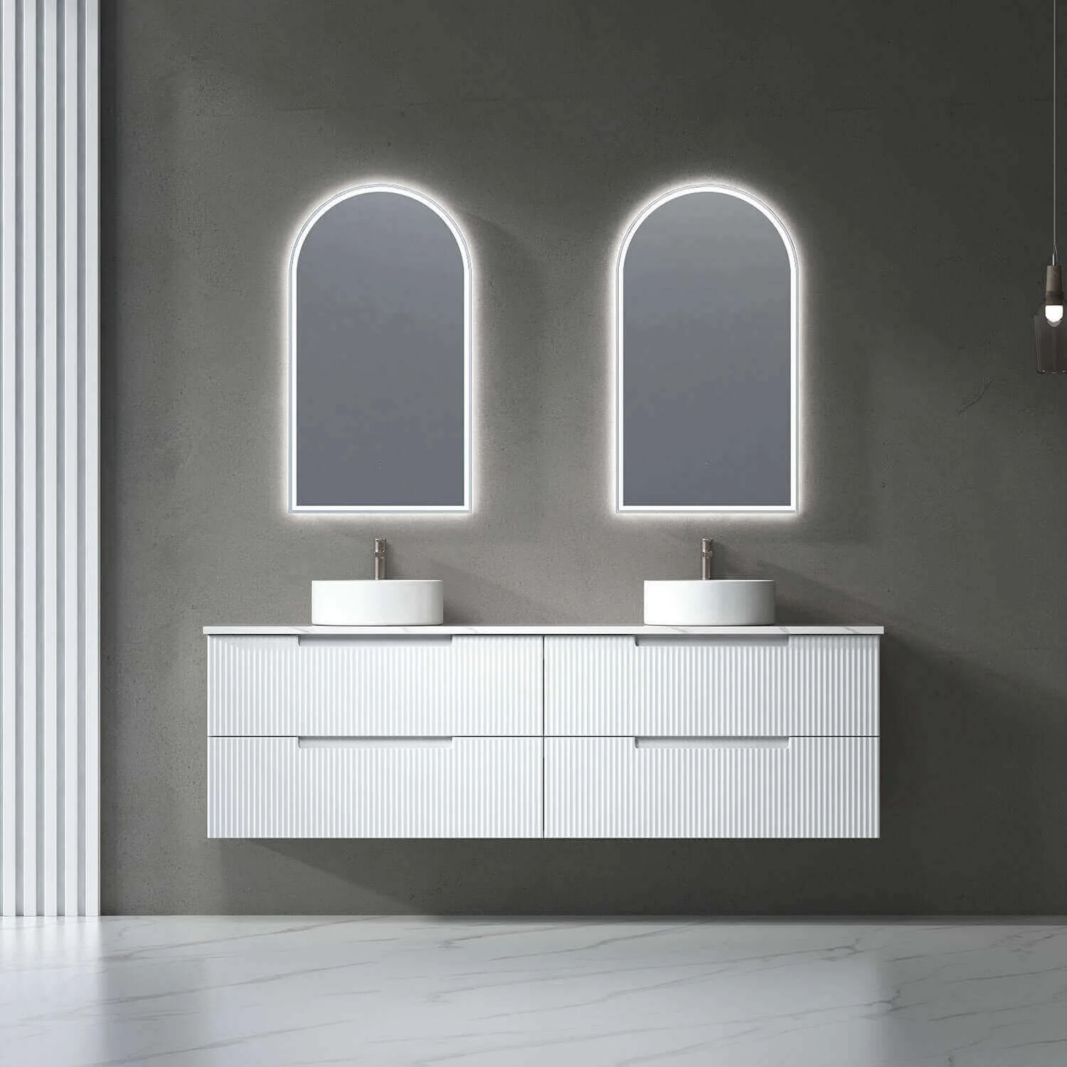 Canterbury Arch Framed Backlit LED Mirror 500x900mm - Image 6