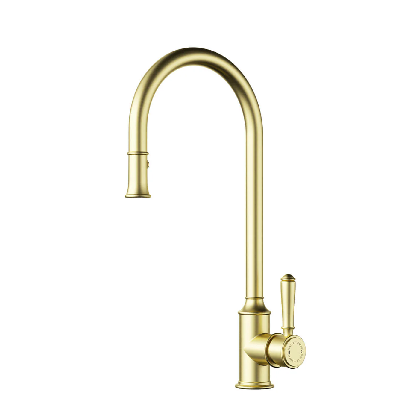 Clasico Brass Handle Pull Out Sink Mixer - Image 3