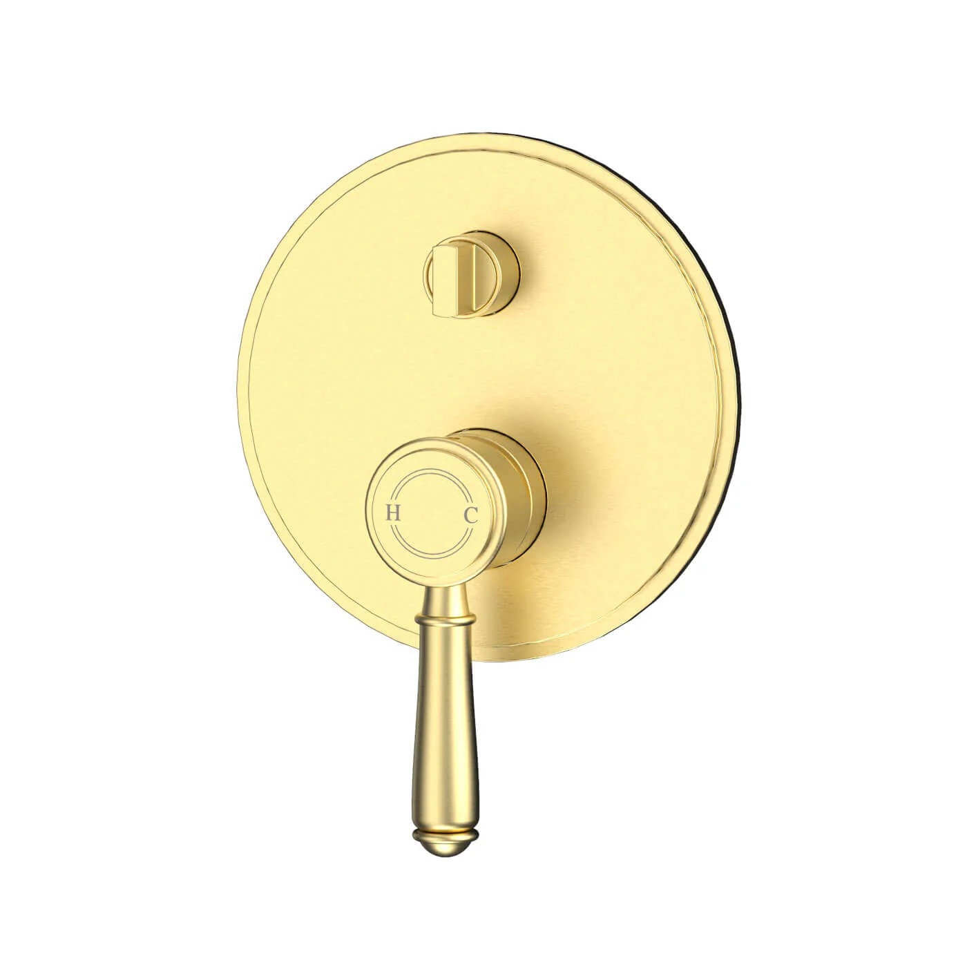 Clasico Diverter Brass Handle Wall Mixer - Image 3
