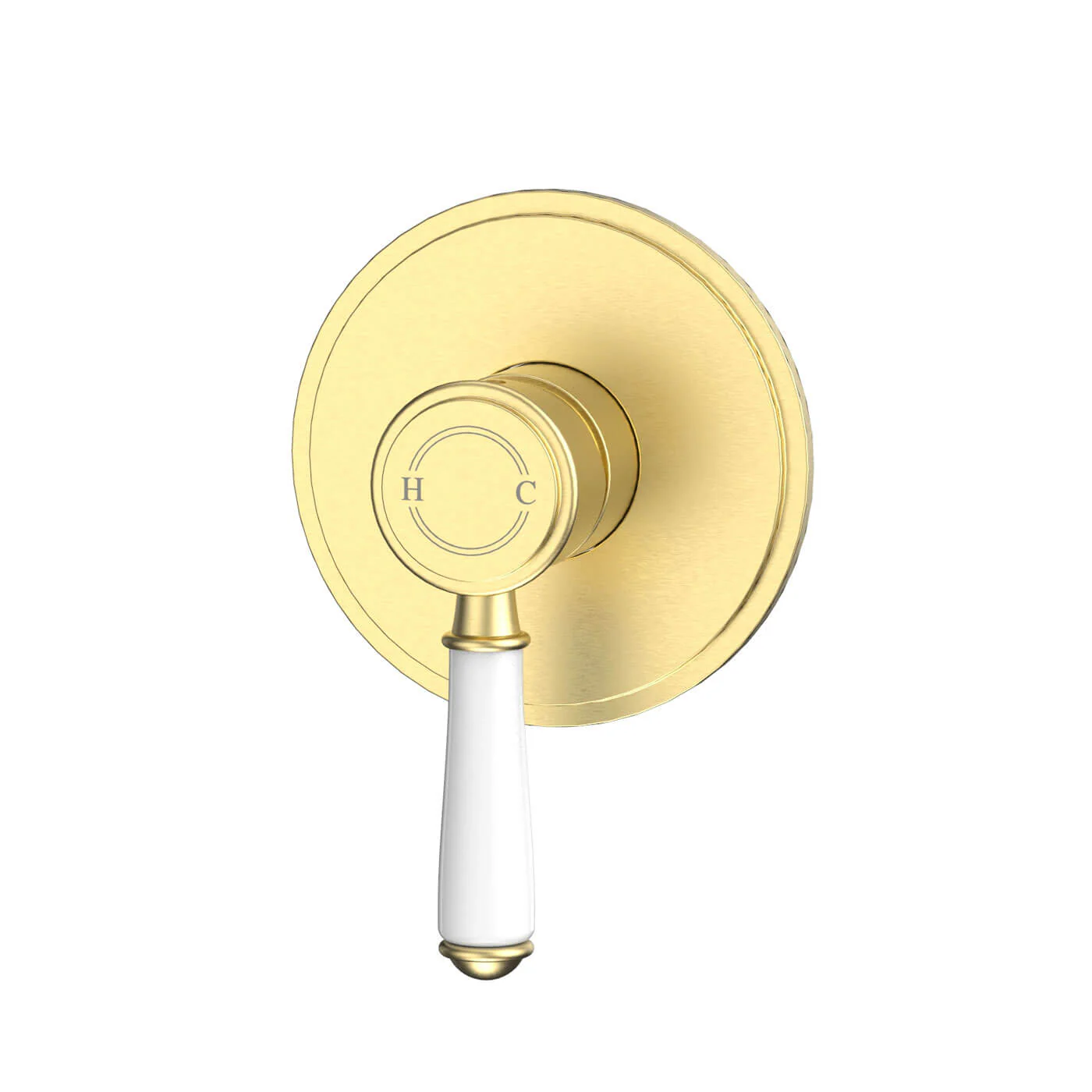 Clasico Heritage Ceramic Handle Wall Mixer - Image 2
