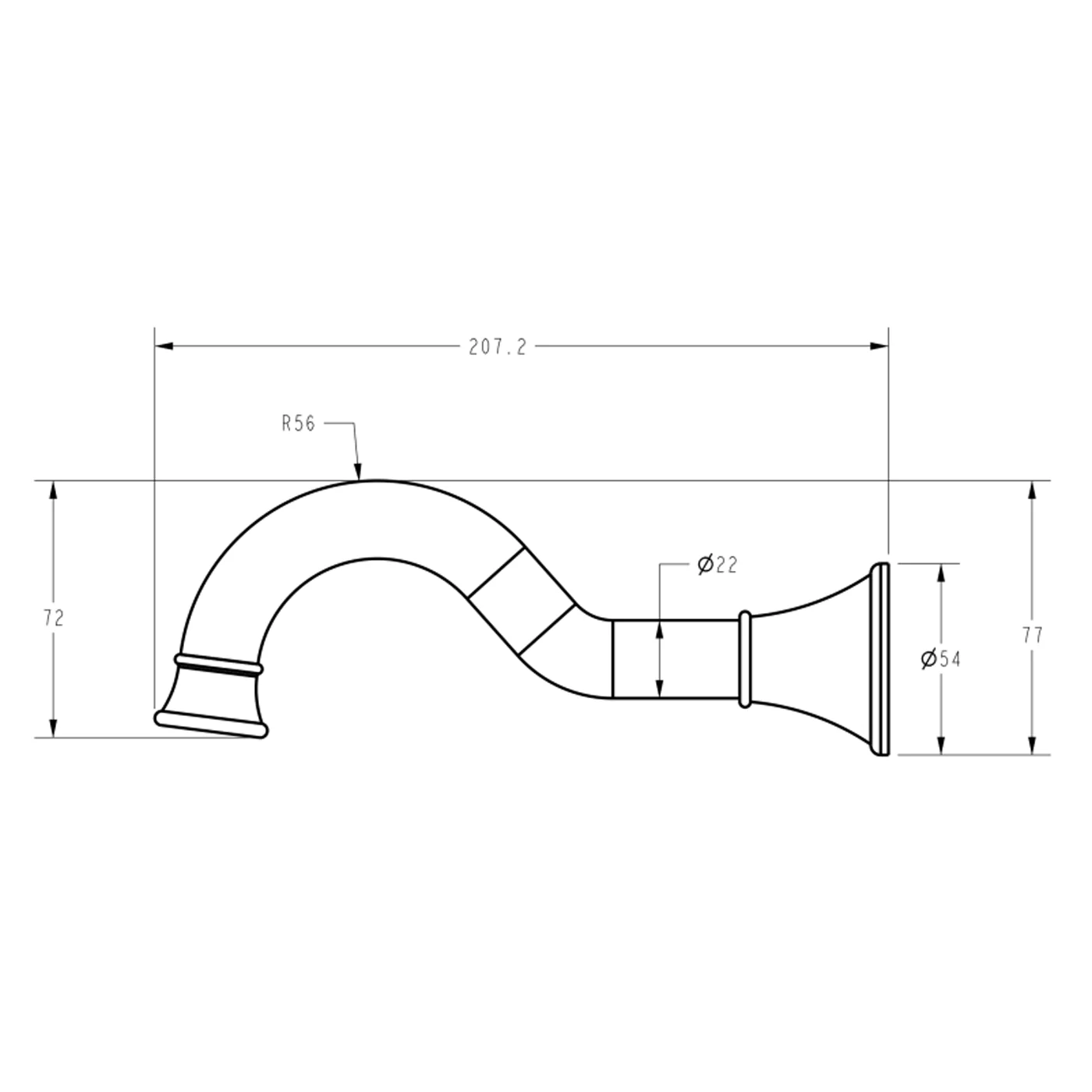 Clasico Heritage Wall Spout - Image 5