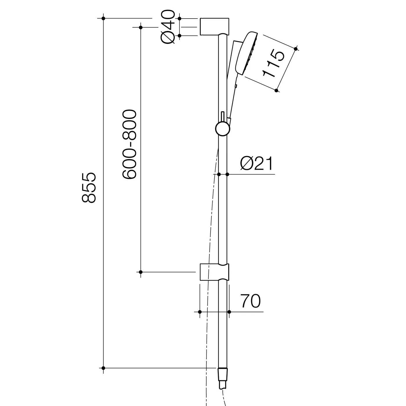 Contura II Sliding Rail Shower - Image 6