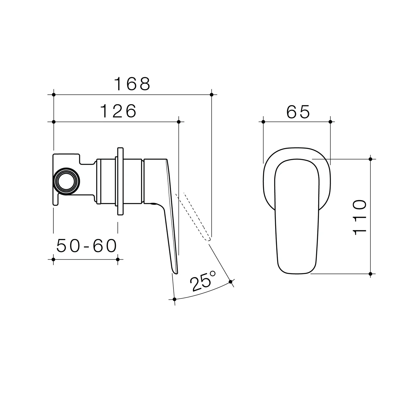 Contura II Slim Wall Mixer - Image 6