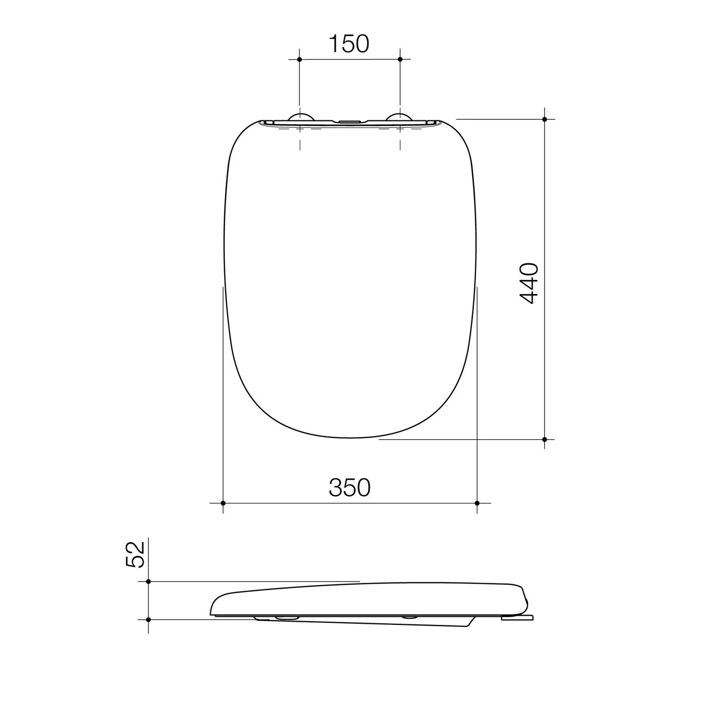 Contura II Soft Close Toilet Seat - Image 3