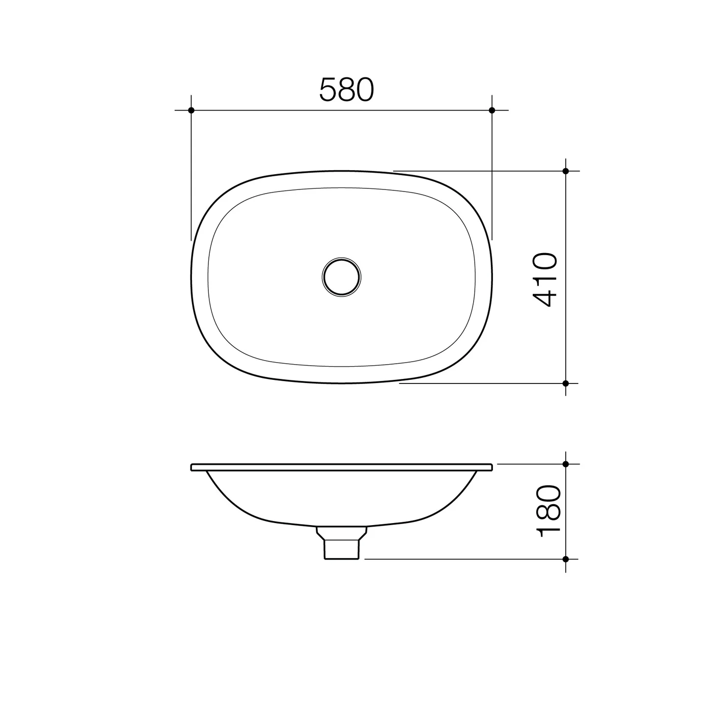 Contura II Undermount Basin 580x410mm - Image 4
