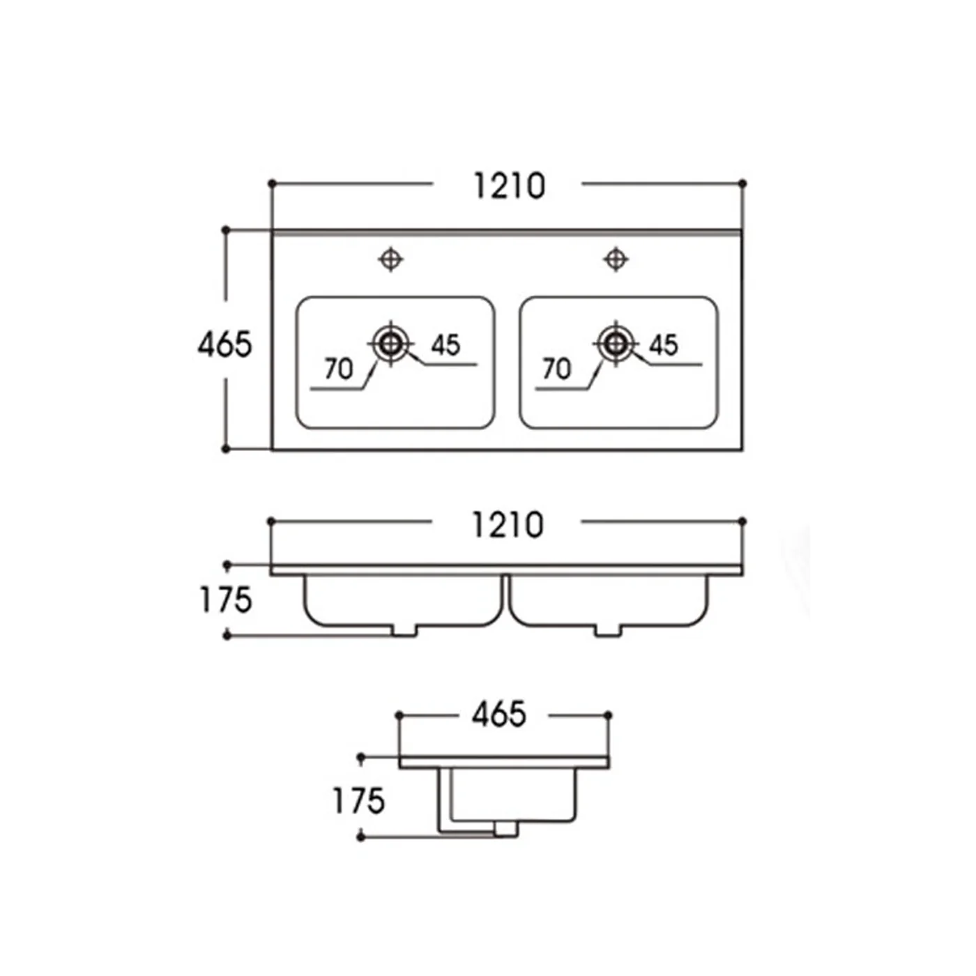 D Series Ceramic Benchtop with Taphole - Image 10