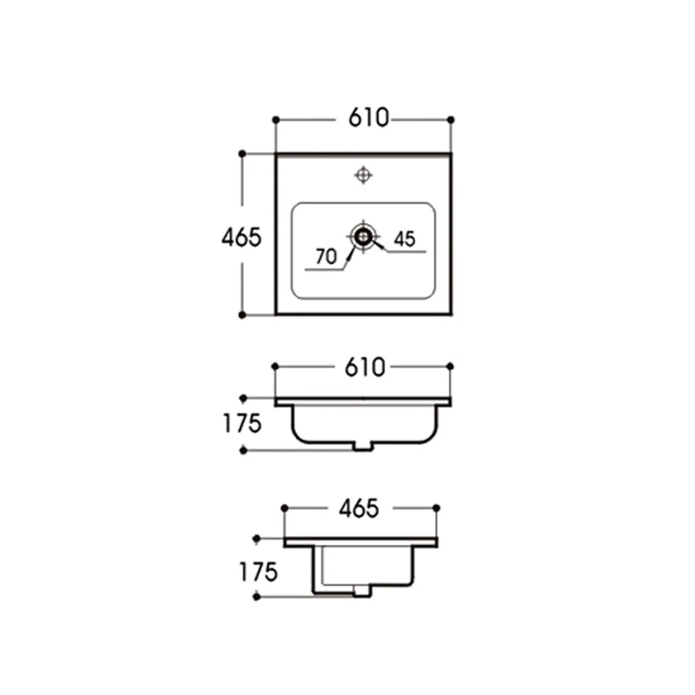 D Series Ceramic Benchtop with Taphole - Image 6
