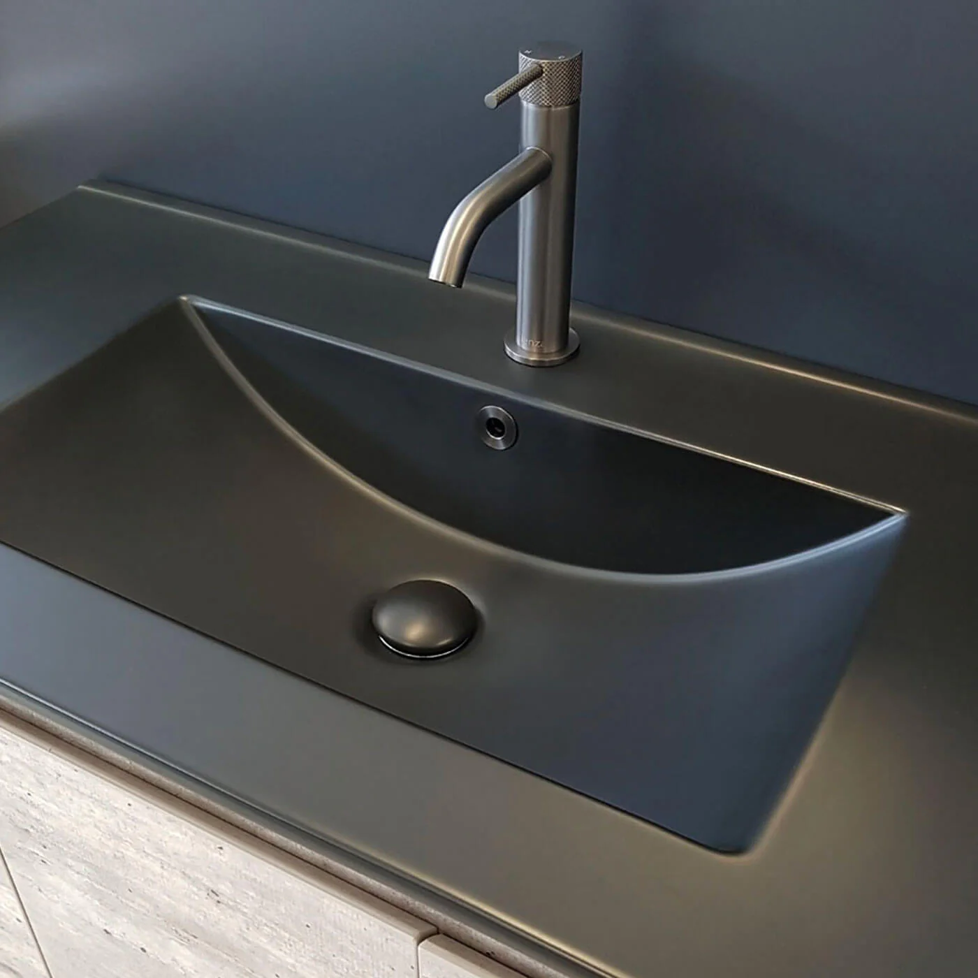 Dolce Vanity Ceramic Benchtop Matte Black - Image 3
