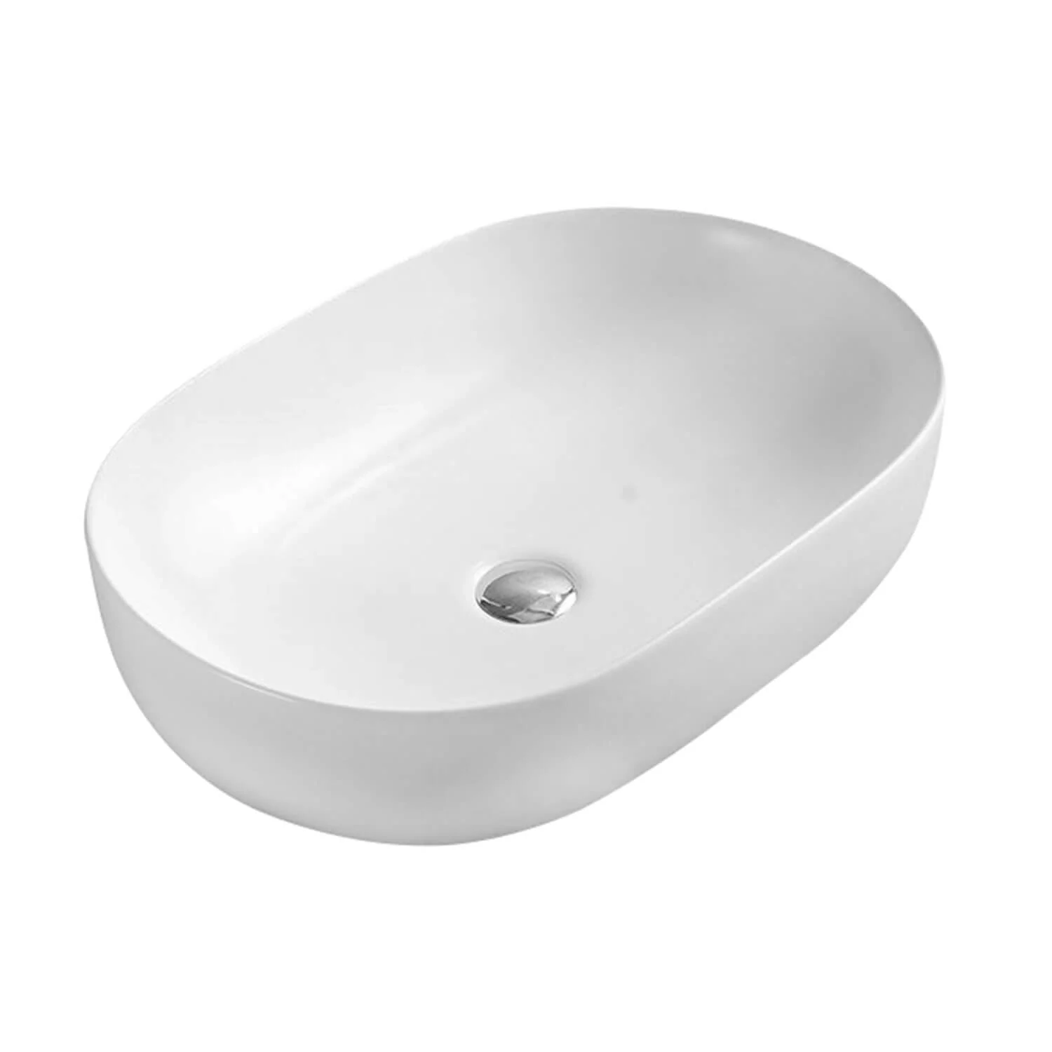 Dublin Above Counter Curved Oval Basin 490x350mm - Image 3