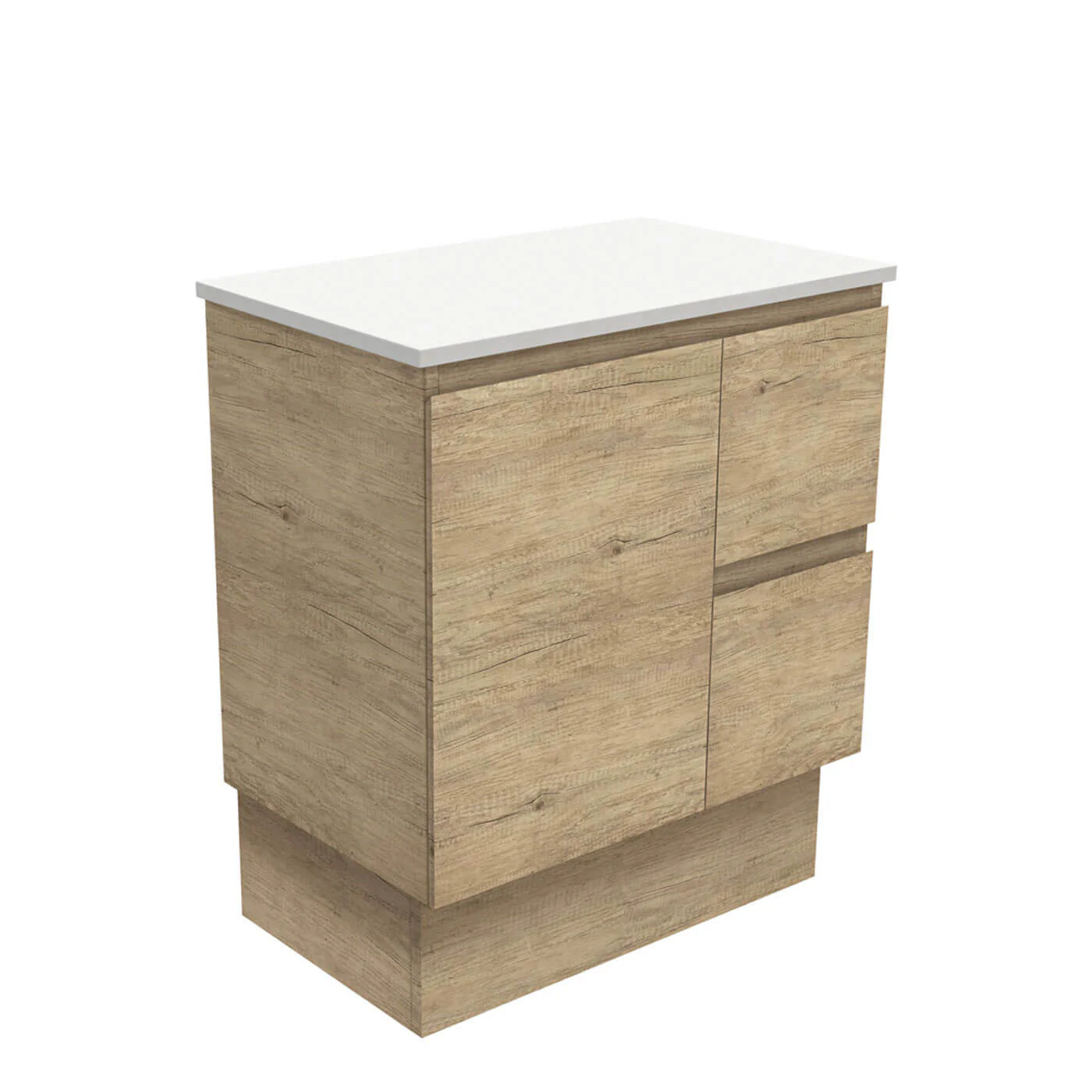 Edge Scandi Oak Floor Mounted Vanity - Image 3