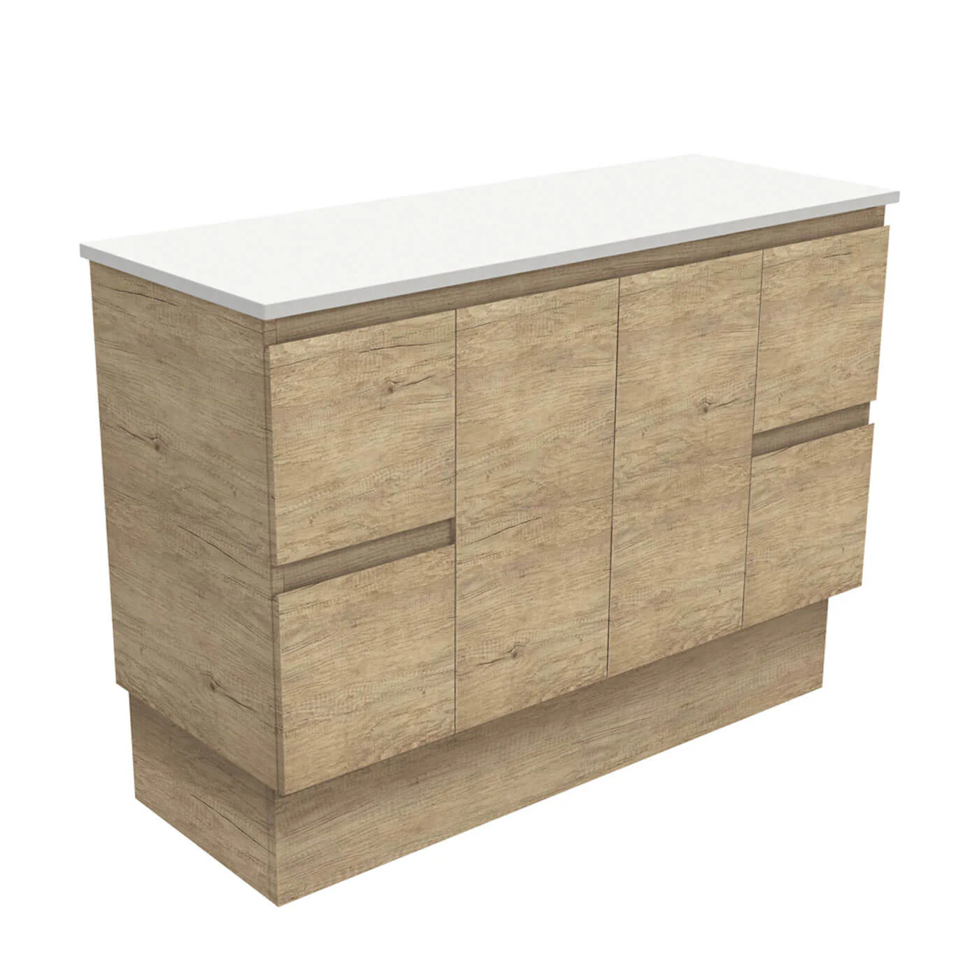 Edge Scandi Oak Floor Mounted Vanity - Image 4